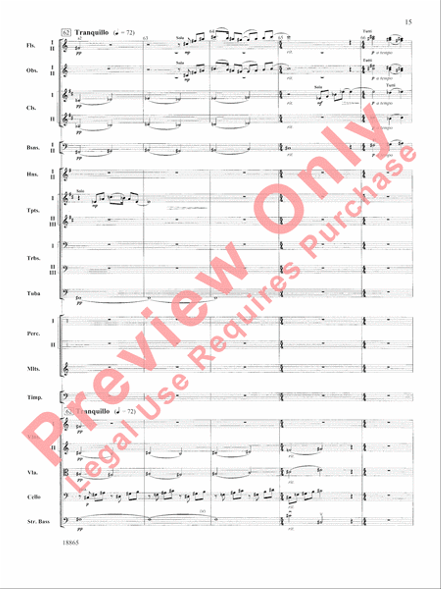 An American Rhapsody Full Orchestra scores gallery preview page 16