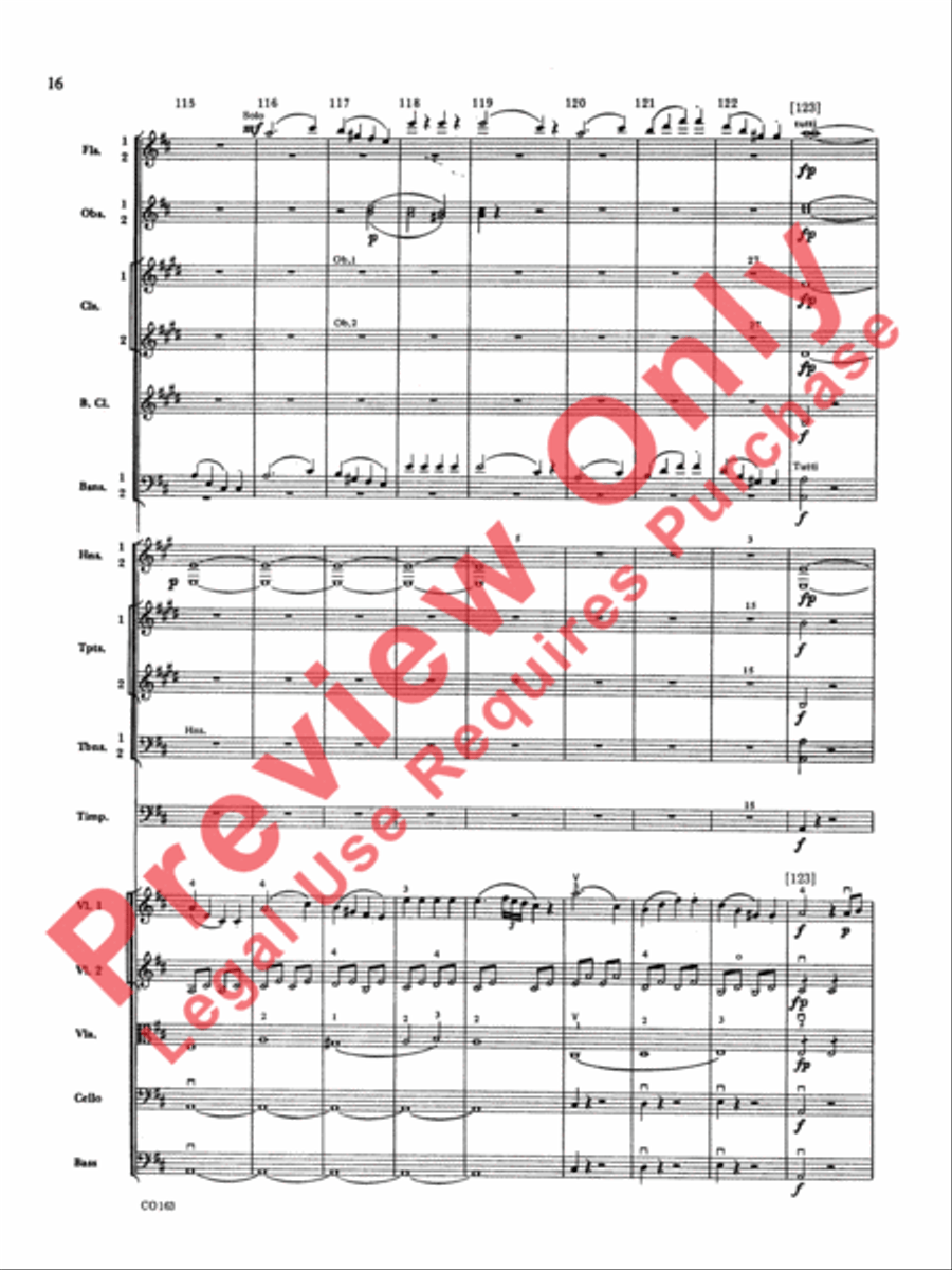 The Marriage of Figaro -- Overture Full Orchestra scores gallery preview page 19