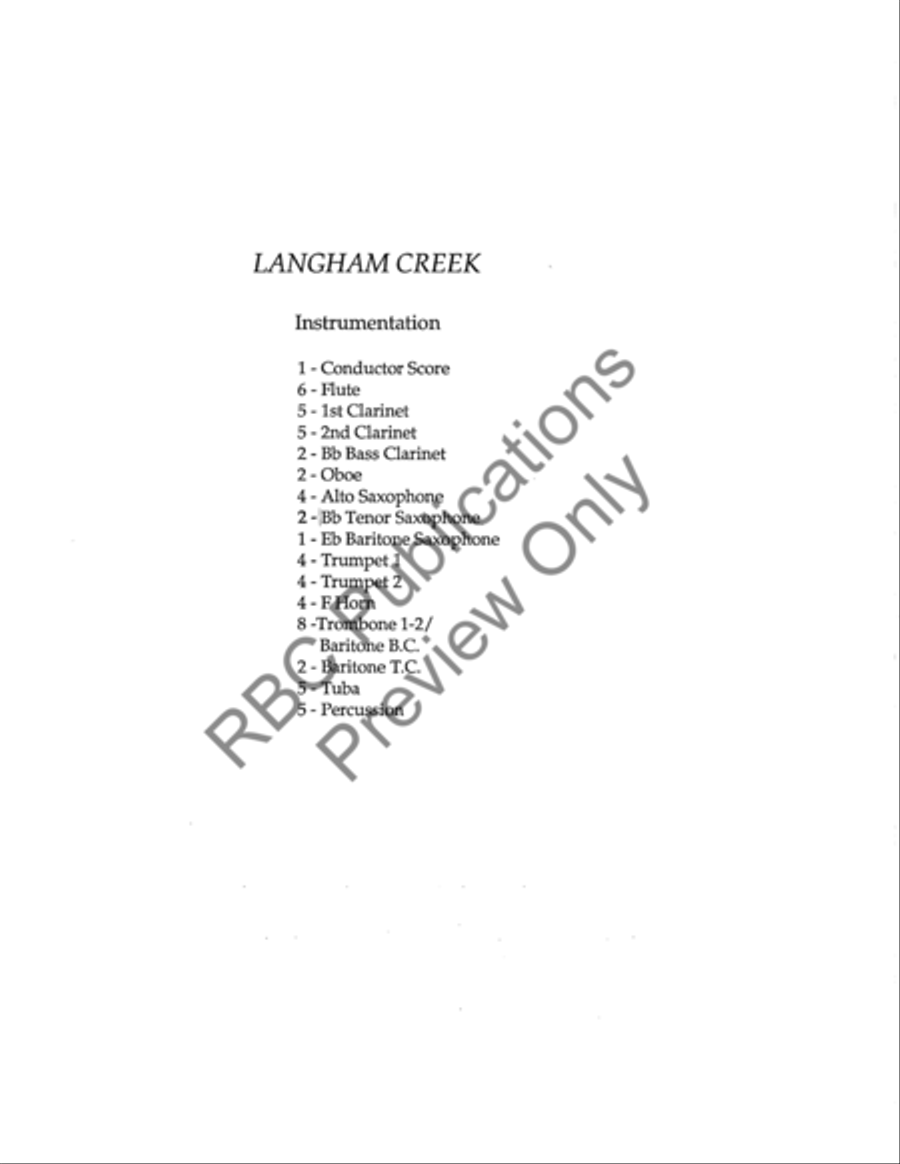 Langham Creek Langham Creek Concert Band scores gallery preview page 3