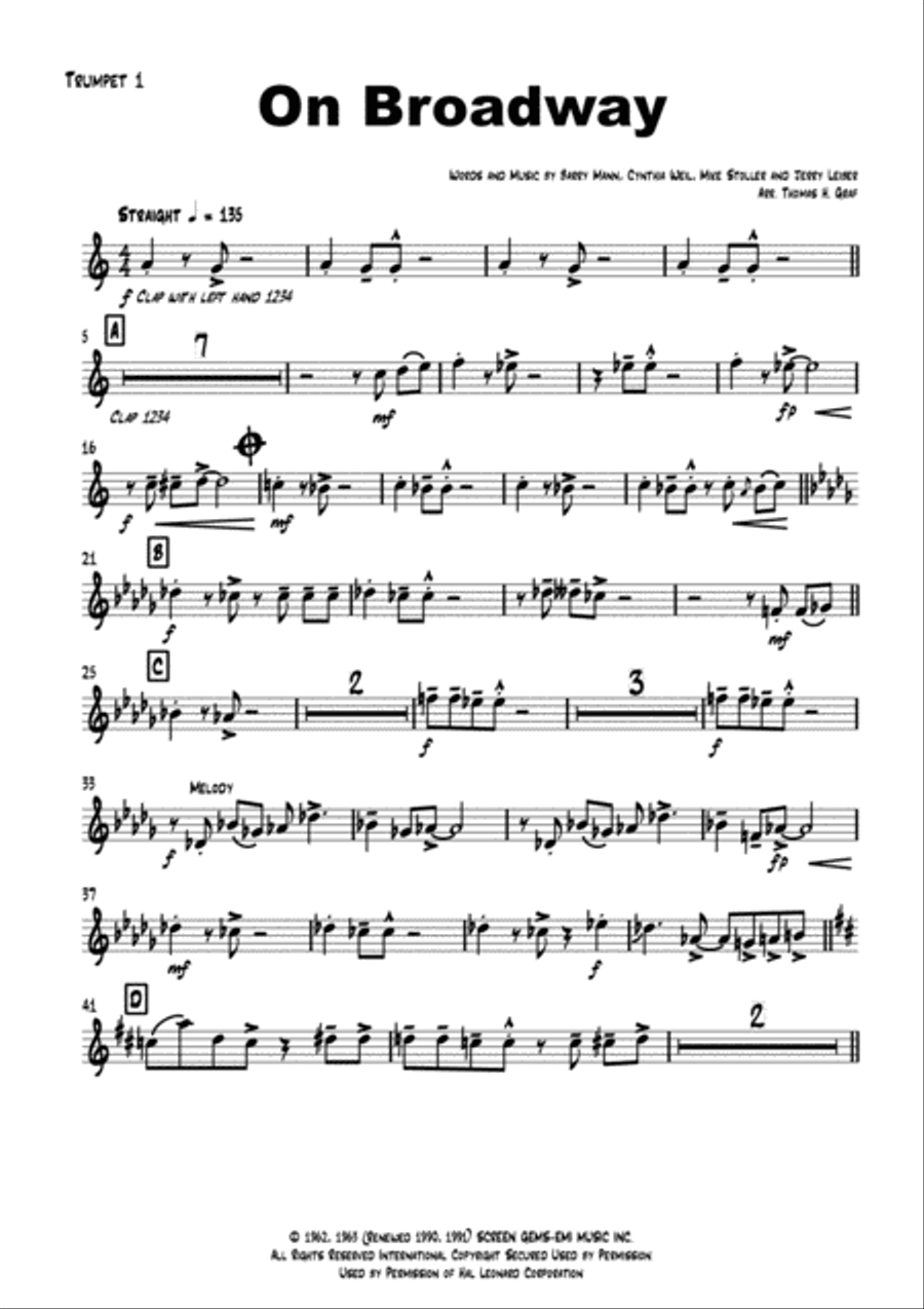 On Broadway Jazz Ensemble scores gallery preview page 2