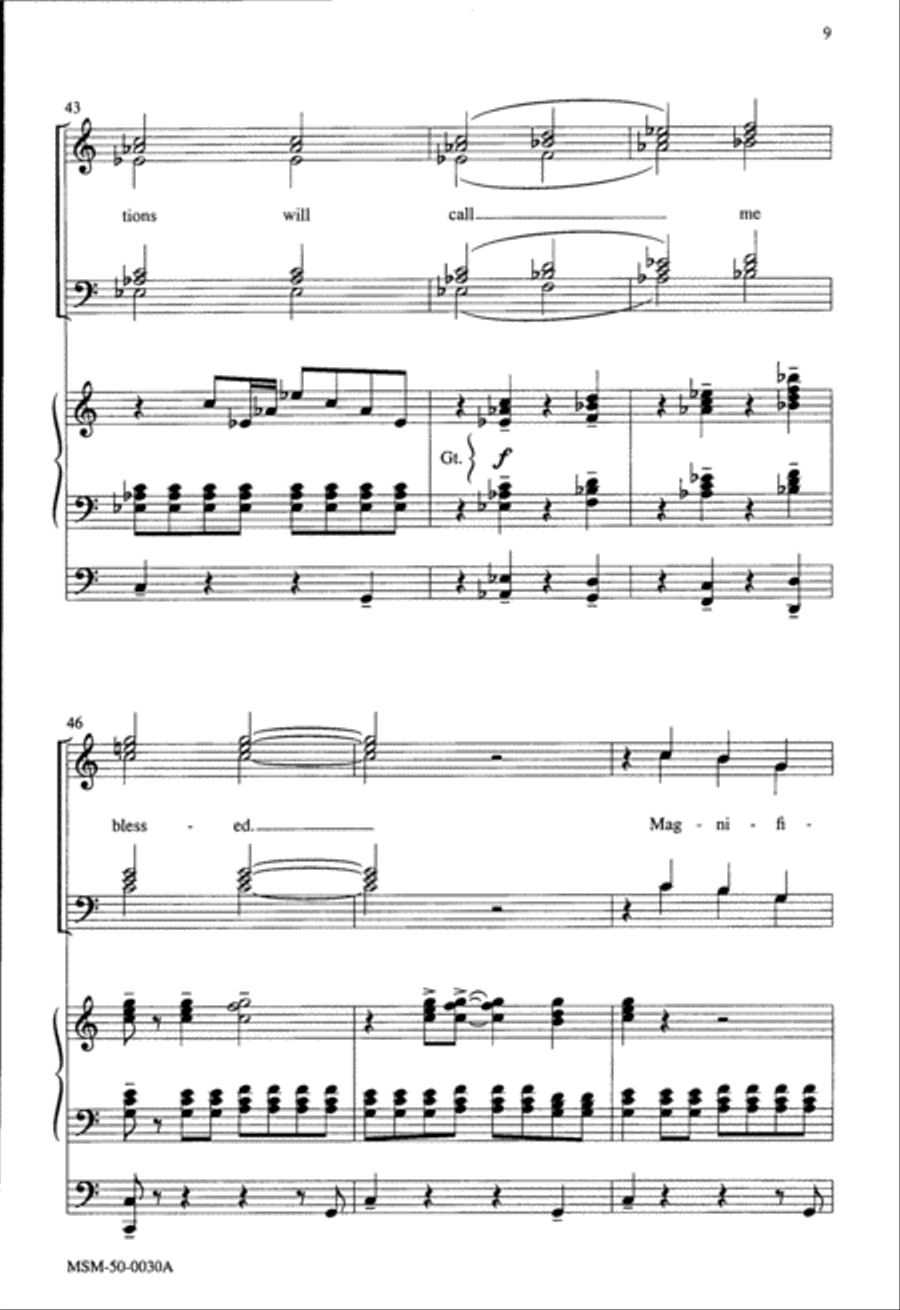 Magnificat Magnificat 4-Part scores gallery preview page 6