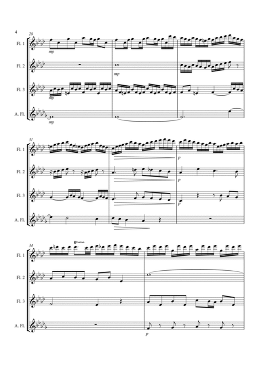 'Little' Fugue in G Minor - For Flute Quartet image number null