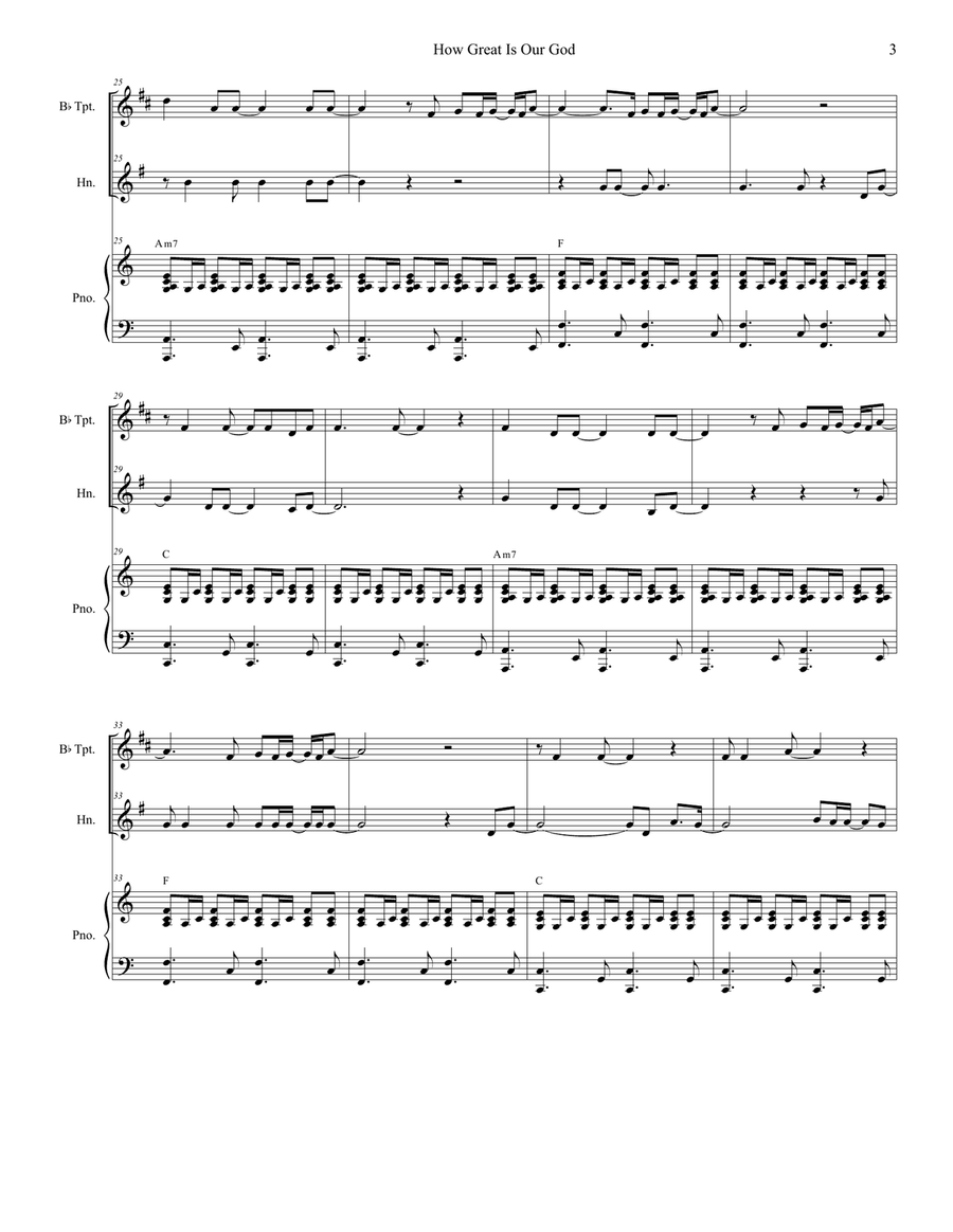 How Great Is Our God How Great Is Our God Brass Duet scores gallery preview page 3