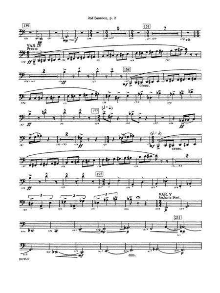 Variations on a Theme of Robert Schumann: 2nd Bassoon
