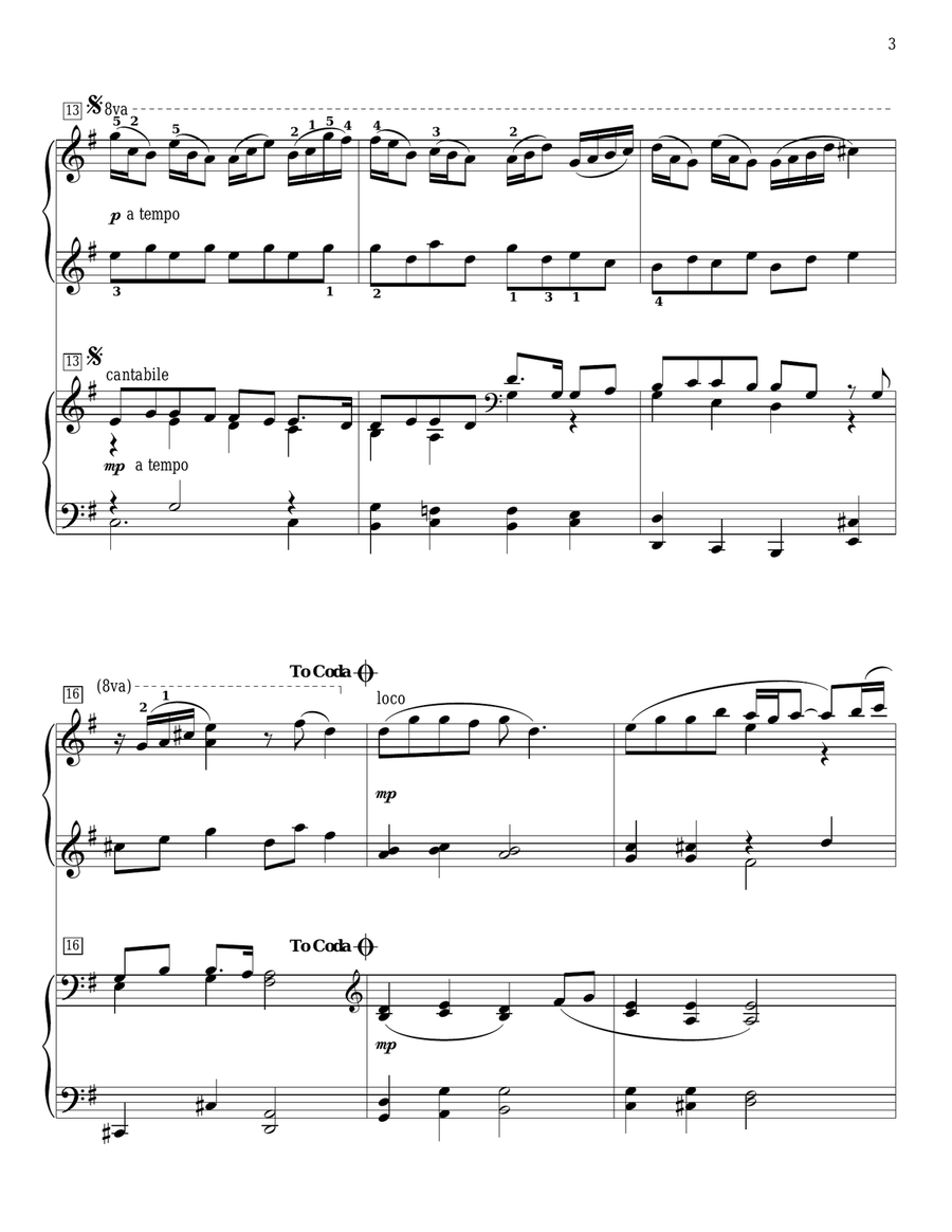 When She Loved Me (from Toy Story 2) Piano Duet scores gallery preview page 3