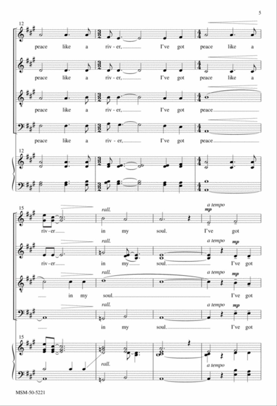 Peace Like a River Divisi scores gallery preview page 4