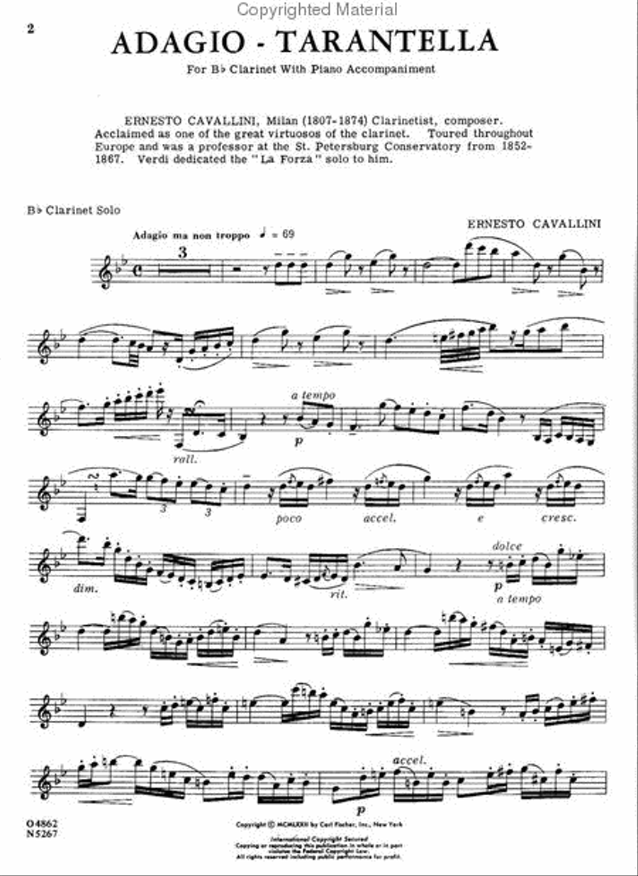 Recital Clarinetist Recital Clarinetist B-Flat Clarinet scores gallery preview page 2