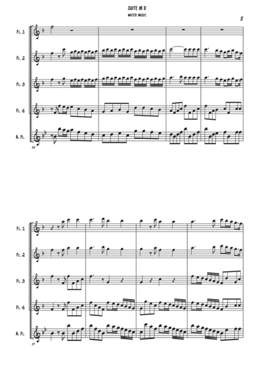 Water music 1st movement - Flute quartet image number null