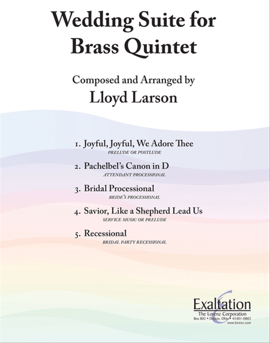 Wedding Suite for Brass Quintet Brass Quintet scores gallery preview page 1