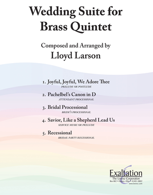 Book cover for Wedding Suite for Brass Quintet