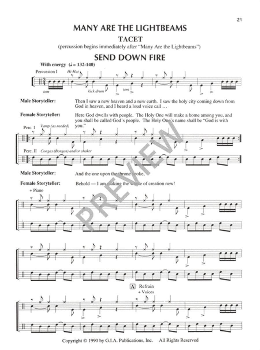 Tales of Wonder - Percussion edition Piano scores gallery preview page 22