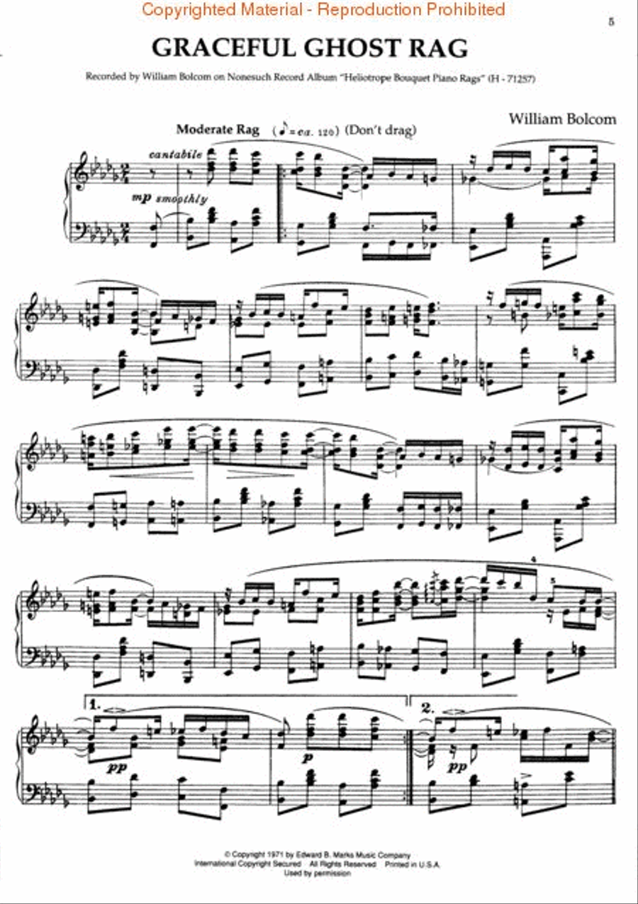 3 Ghost Rags Piano Solo scores gallery preview page 2