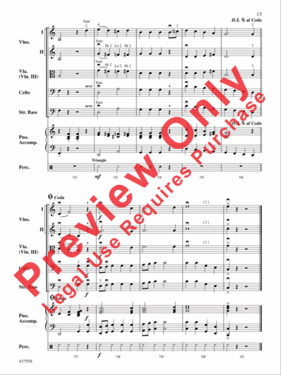 Holiday Short Cuts 1 Holiday Short Cuts 1 String Orchestra scores gallery preview page 14