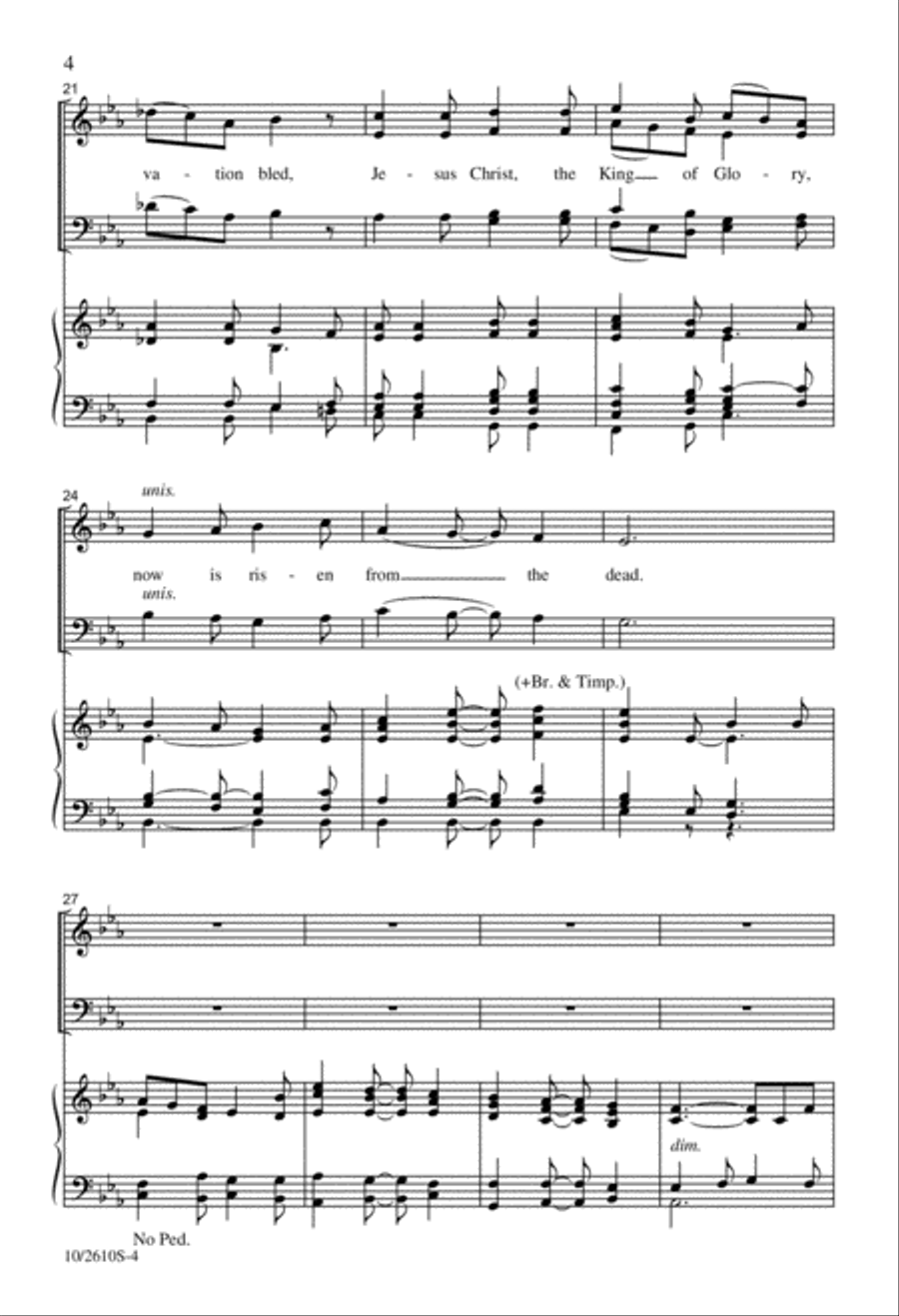 Alleluia, Alleluia Alleluia, Alleluia 4-Part scores gallery preview page 4