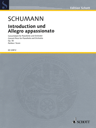 Book cover for Introduction and Allegro Appassionato, Op. 92