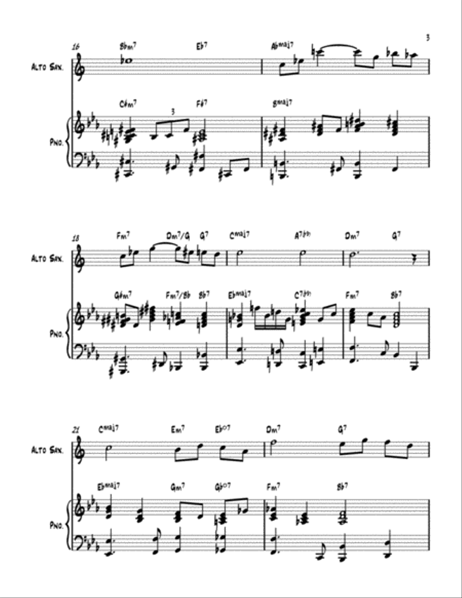 Smoke Gets In Your Eyes Alto Saxophone scores gallery preview page 3