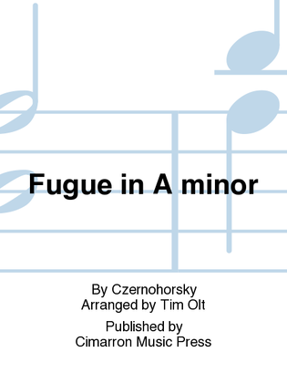 Book cover for Fugue in A minor