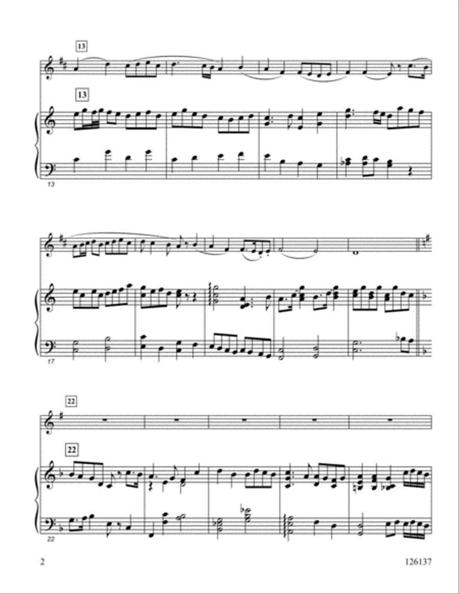He Leadeth Me Tenor Saxophone scores gallery preview page 2