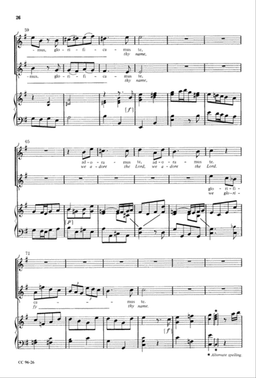 Gloria Gloria 4-Part scores gallery preview page 27