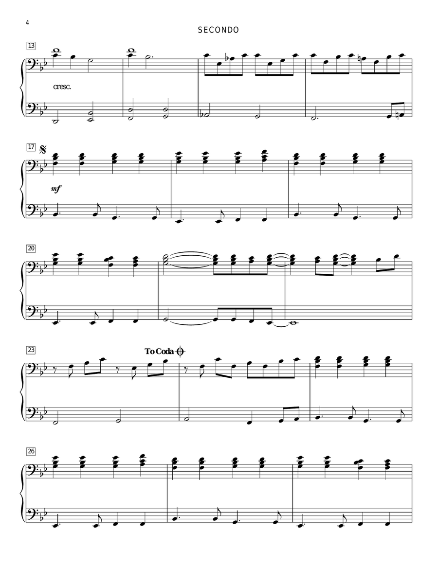 Shout To The Lord Shout To The Lord Piano Duet scores gallery preview page 3
