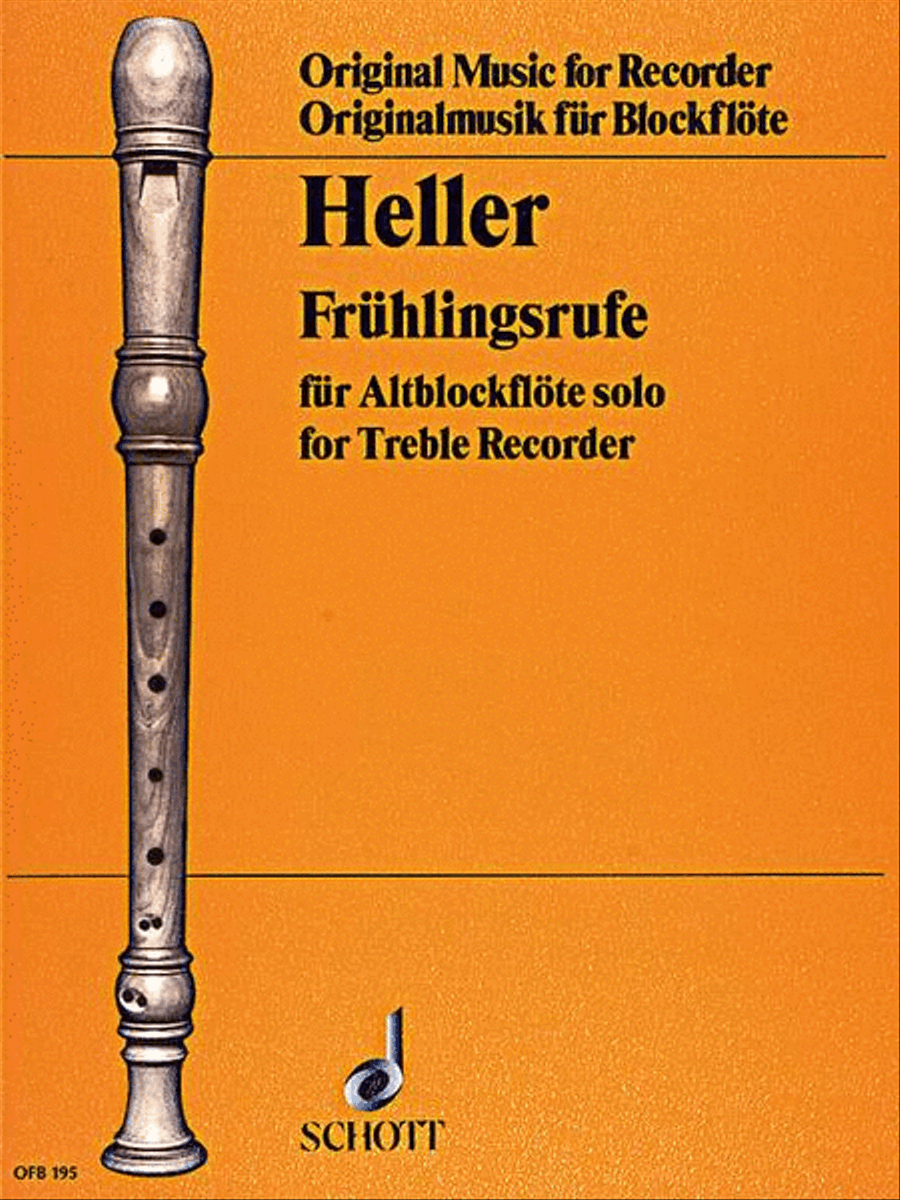 Frühlingsrufe Alto Recorder scores gallery preview page 1