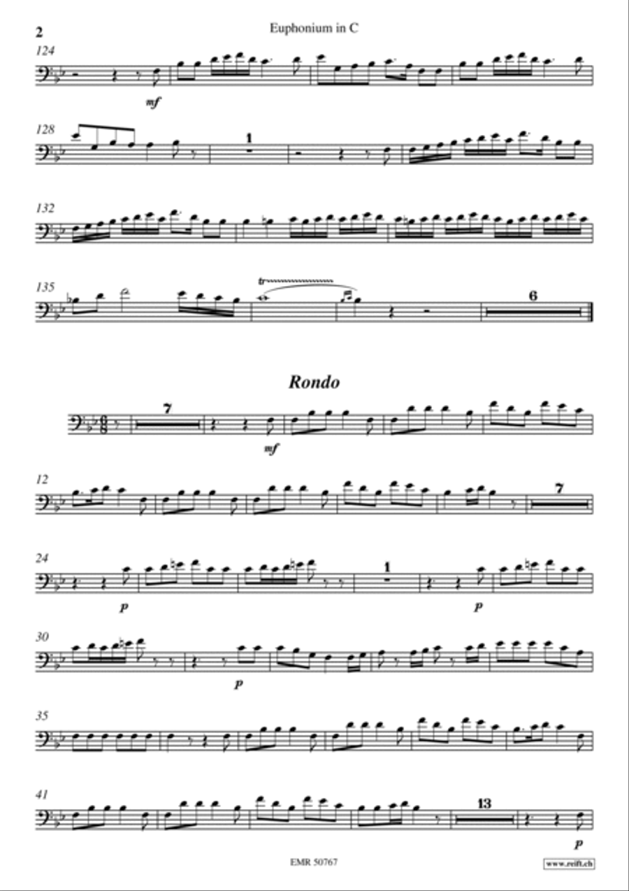 Concerto No. 1 Euphonium scores gallery preview page 6