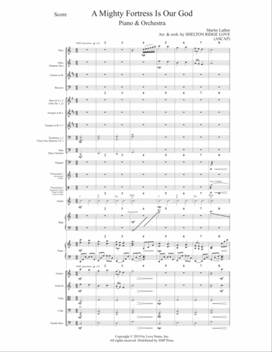 A Mighty Fortress Is Our God Full Orchestra scores gallery preview page 3
