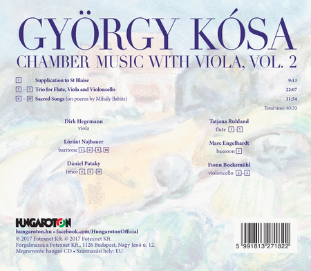 Gyorgy Kosa: Chamber Music with Viola, Vol. 2