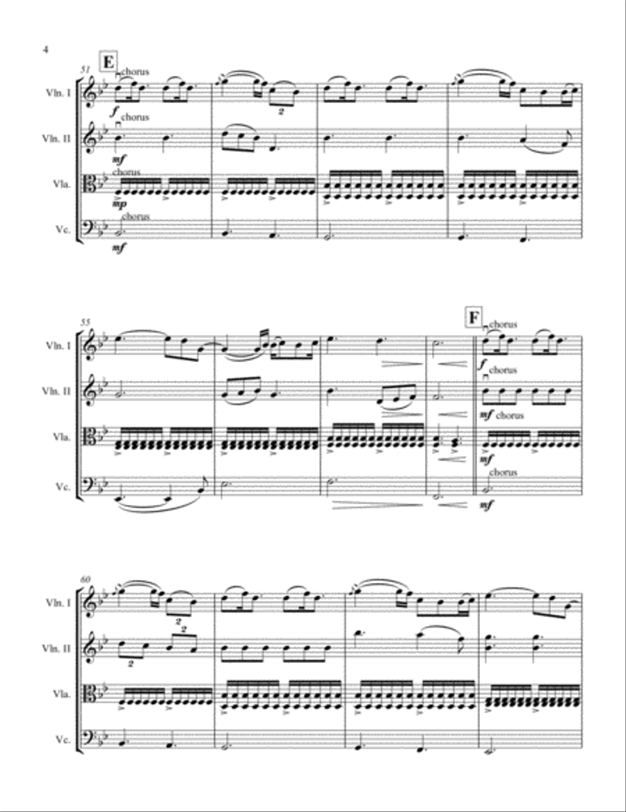 A Thousand Years String Quartet scores gallery preview page 4