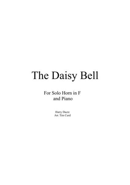 The Daisy Bell for Solo Horn in F and Piano image number null