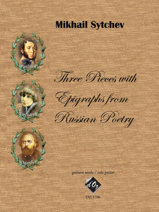 Book cover for Three Pieces with Epigraphs from Russian Poetry