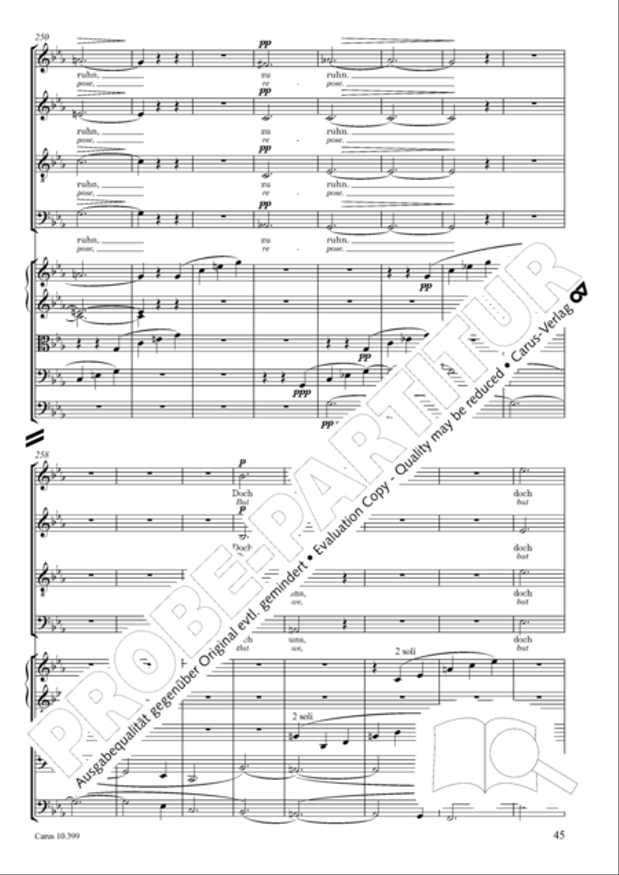 Schicksalslied, Op. 54 4-Part scores gallery preview page 46