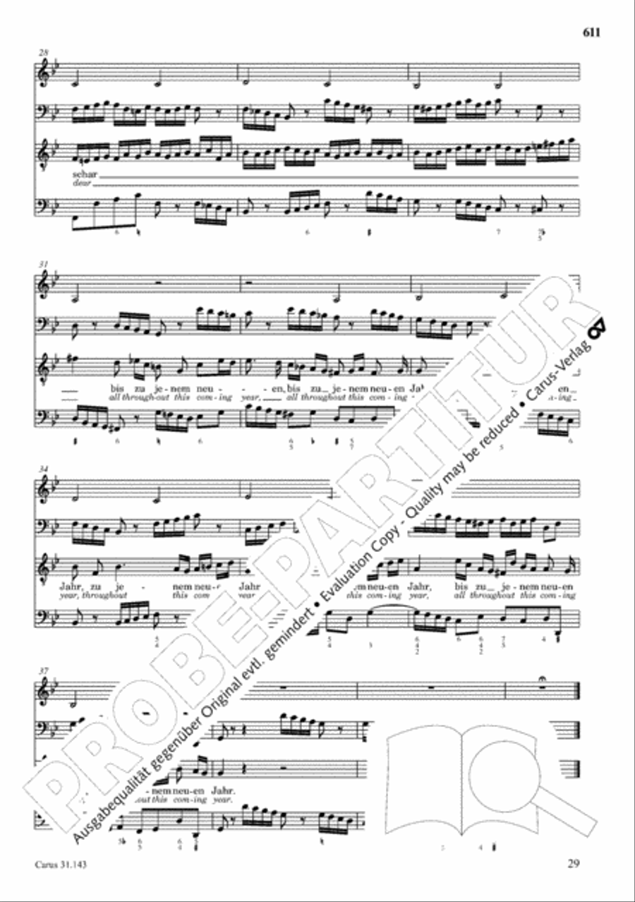 The Complete Sacred Vocal Works (Das geistliche Vokalwerk) Voice scores gallery preview page 611