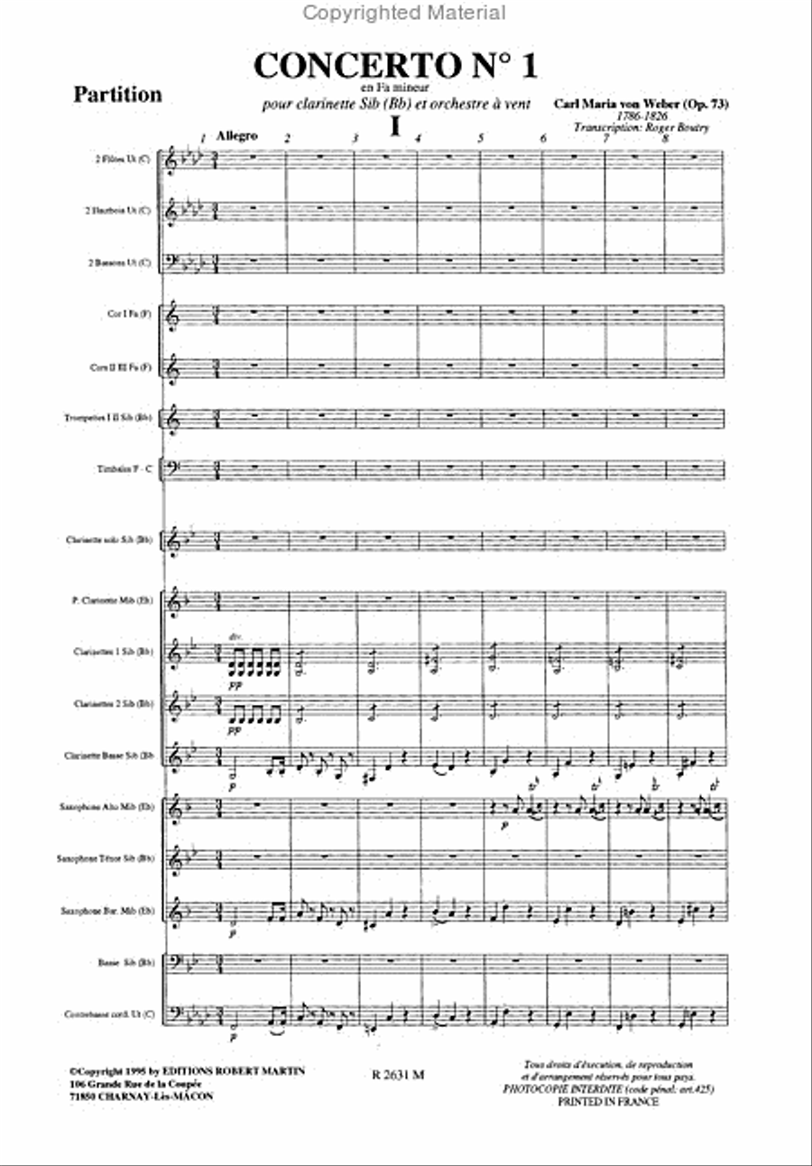 Concerto No. 1 Opus 73 Set of Parts scores gallery preview page 2