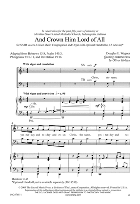 And Crown Him Lord Of All