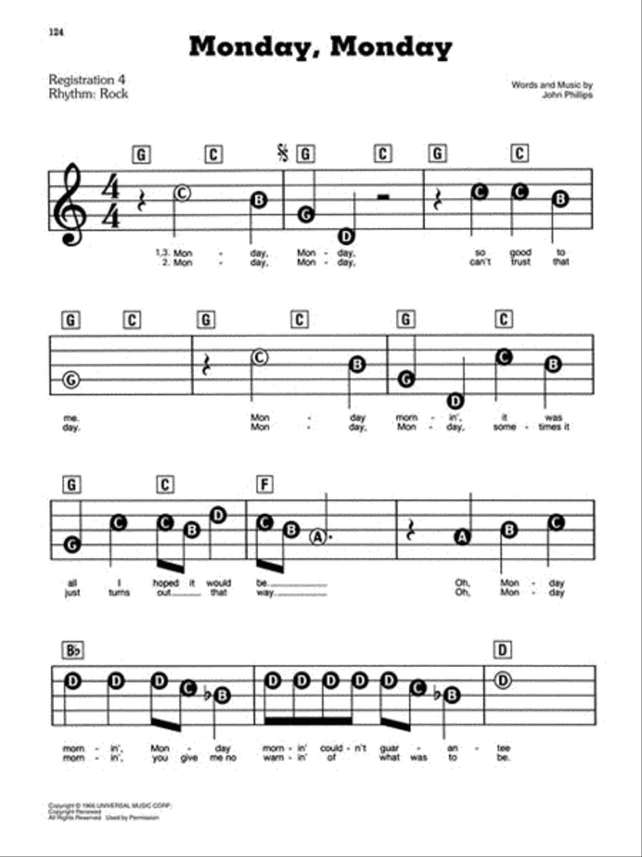 Flower Power Electronic Keyboard scores gallery preview page 4