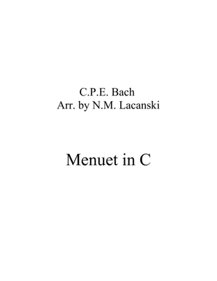 Book cover for Menuet in C