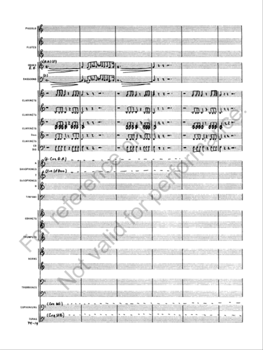 Capriccio Italien Concert Band scores gallery preview page 16