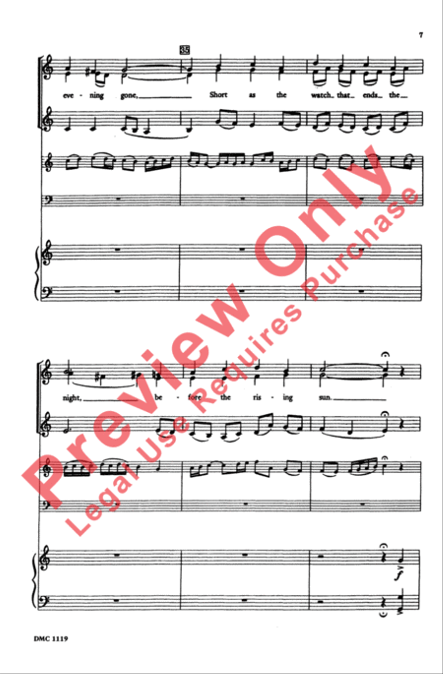 Festival Piece on St. Anne 4-Part scores gallery preview page 7