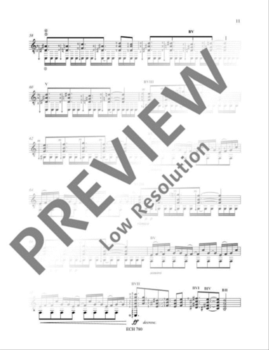 2 Concert Etudes Classical Guitar scores gallery preview page 12