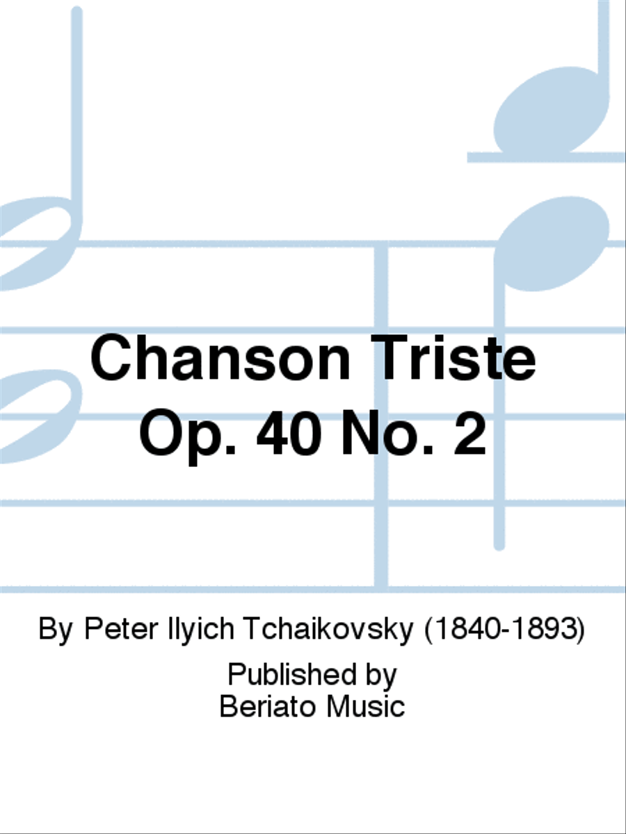 Chanson Triste Op. 40 No. 2 Flute Solo scores gallery preview page 1