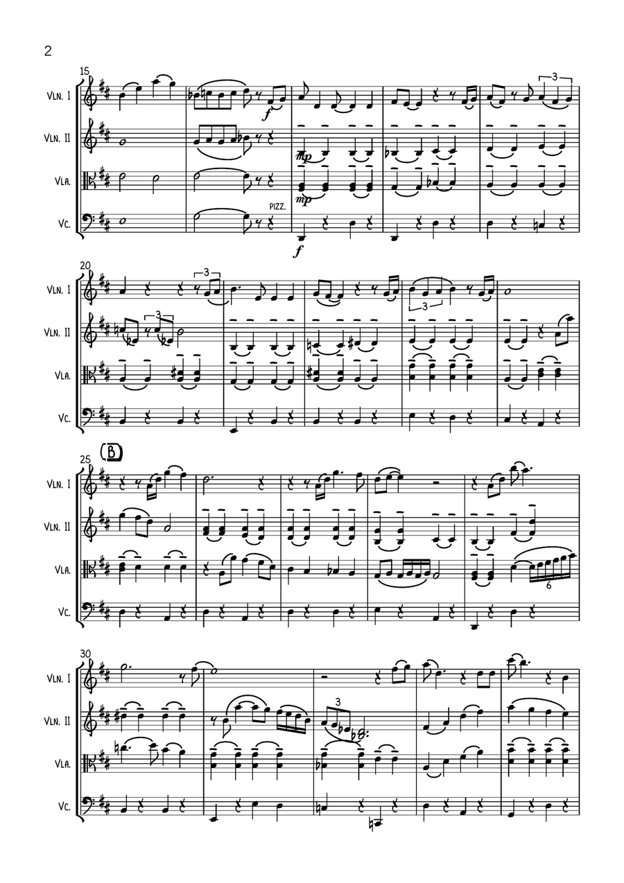 When I Fall In Love When I Fall In Love String Quartet scores gallery preview page 2