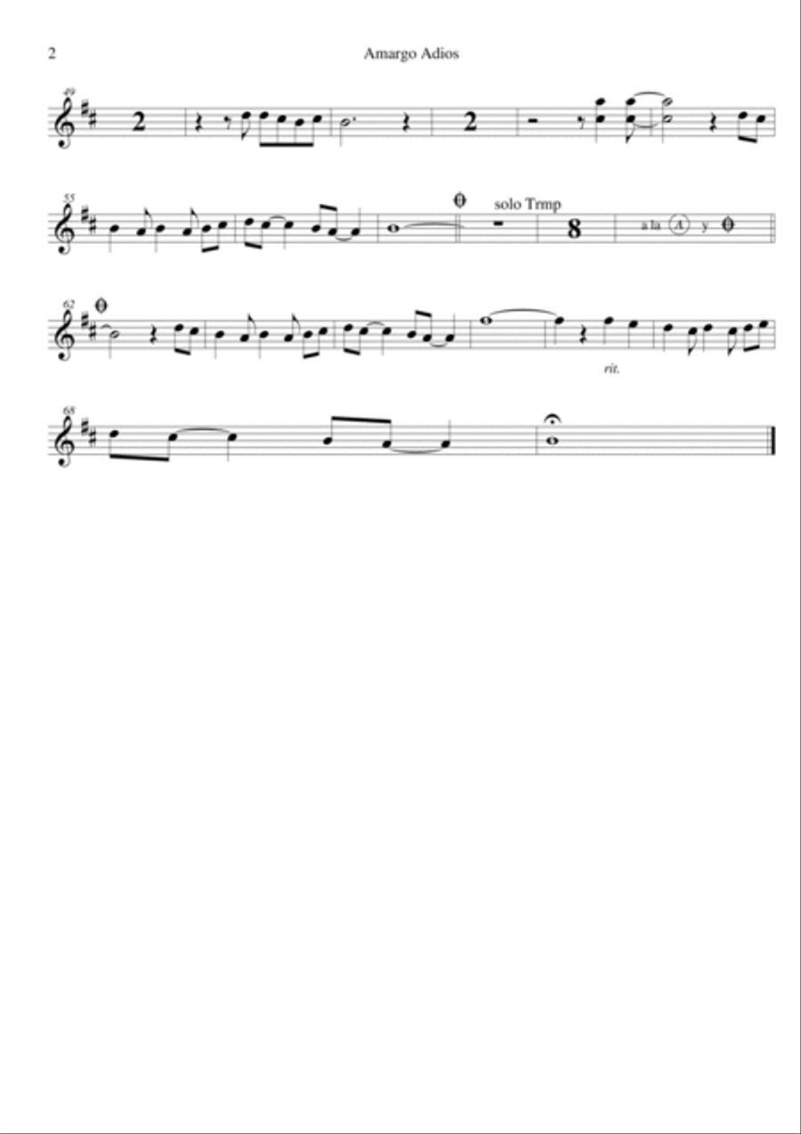Amargo adios Jazz Ensemble scores gallery preview page 4