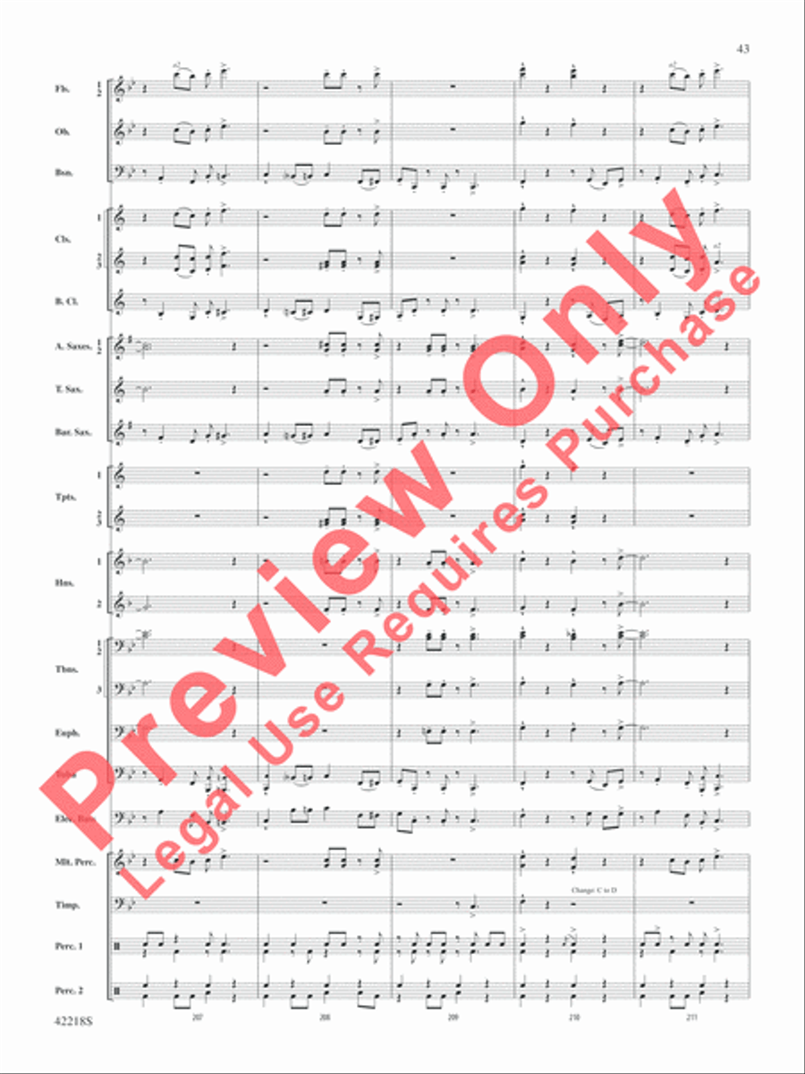 Tower of Power Greatest Hits Concert Band scores gallery preview page 44