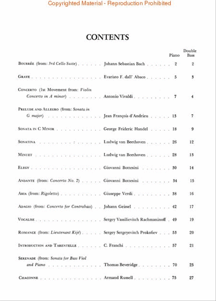 Solos for the Double Bass Player Double Bass scores gallery preview page 2