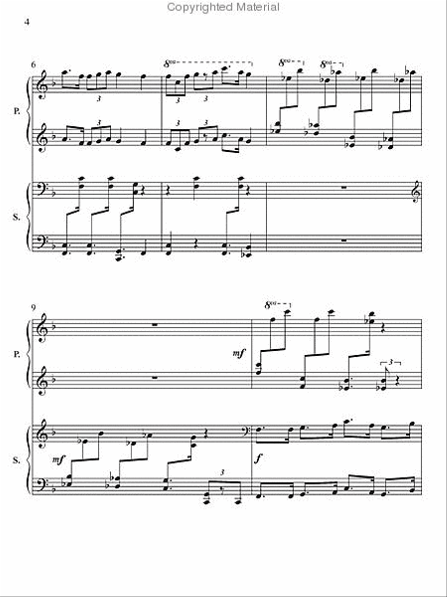 Piano Duets for Christmas 1 Piano, 4-Hands scores gallery preview page 3