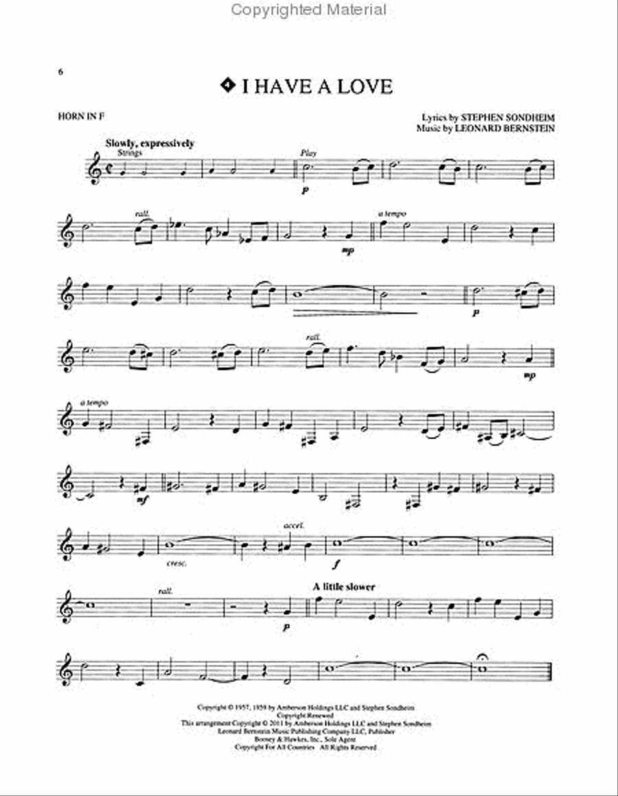 West Side Story for Horn Horn scores gallery preview page 3