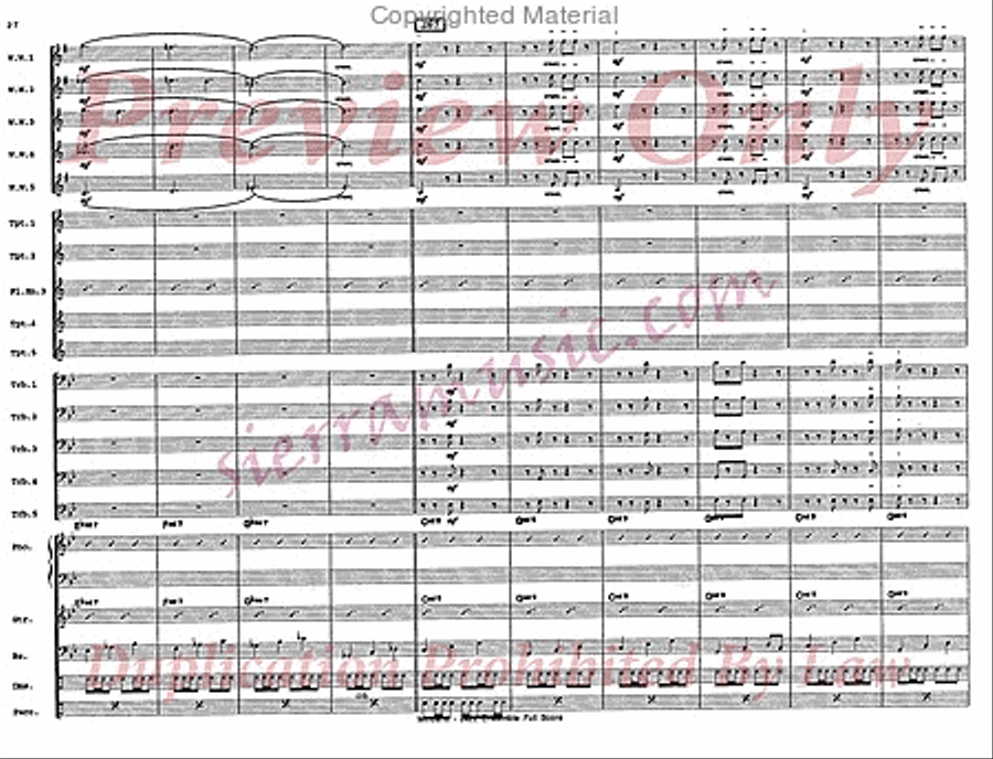 Minuano (six eight) Big Band scores gallery preview page 29