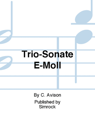 Trio-Sonate E-Moll