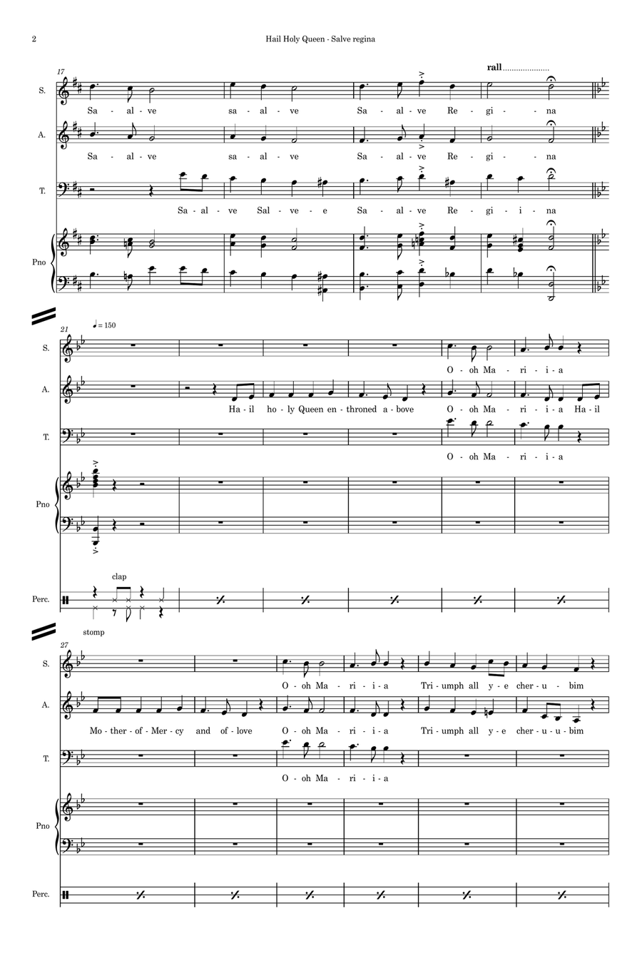 Hail Holy Queen (Salve Regina) - Sister Act SAT scores gallery preview page 2